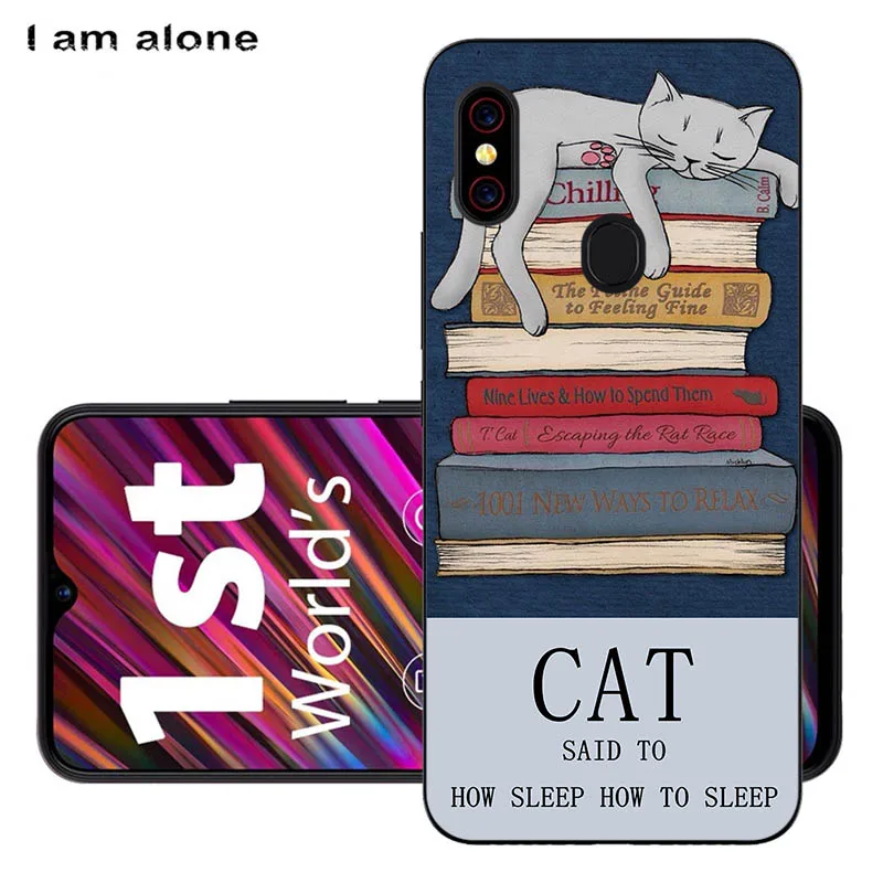 Solf TPU AA46 Чехлы для телефонов I am alone для Umidigi F1/F1 Play 6,3 дюймов черный мягкий ТПУ мобильный Модный чехол с принтом для Umidigi F1 сумки - Цвет: Solf TPU AA46