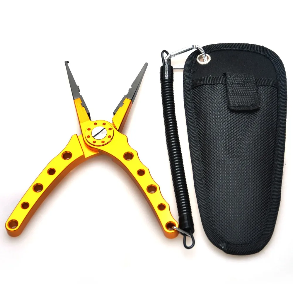 Нержавеющая сталь Рыбалка Pliers19.5cm 5,41 oz Алюминий сцепление Alicate Pesca De песка Карп рыболовные плоскогубцы рыболовные инструменты