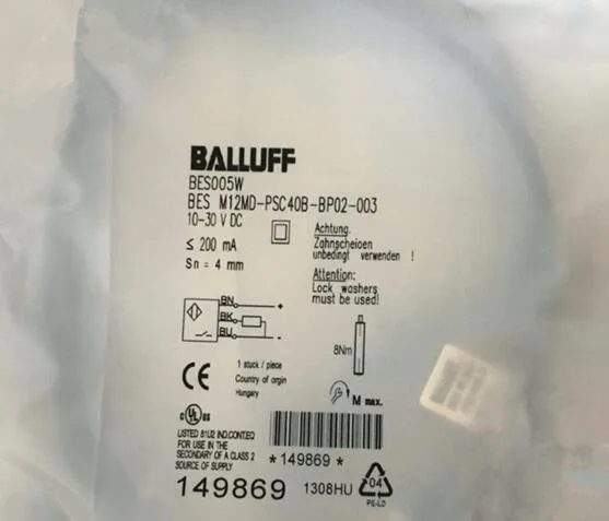 

BES M12MD-PSC40B-BP02-003 proximity switch PNP normally open sensor