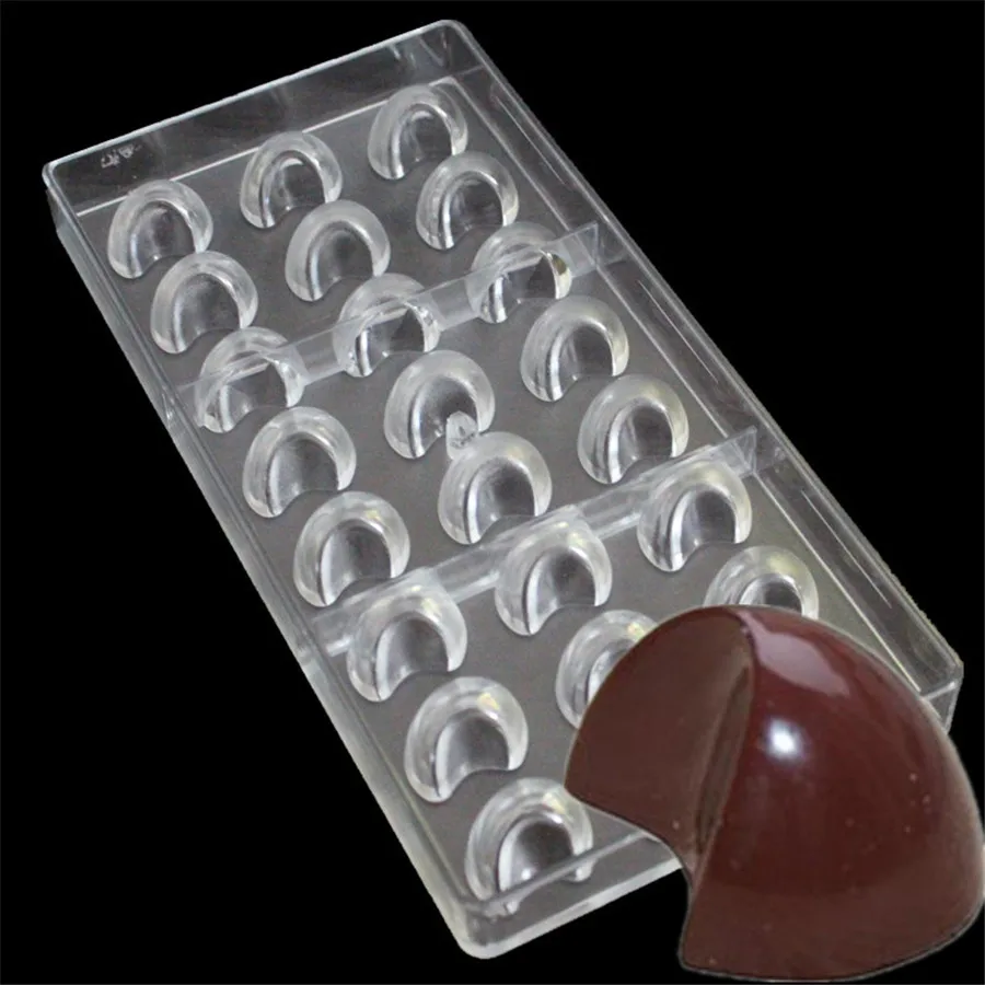 1 шт. 24 полости в форме Луны жесткая фотоформа для торта|polycarbonate chocolate moulds|polycarbonate