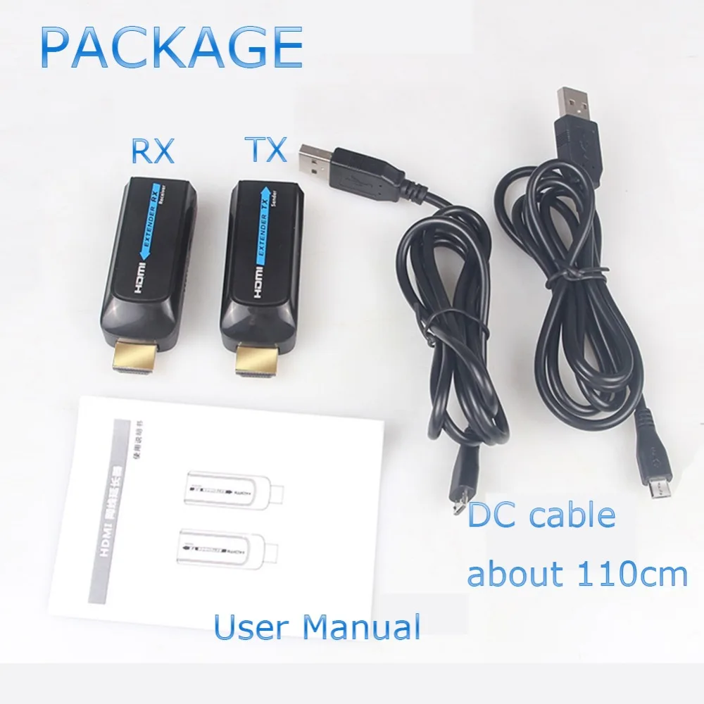 LKV372S мини HDMI удлинитель 50 м нет необходимости HDMI кабели 1080P HDMI удлинитель передает через один CAT6 до 164ft HDCP