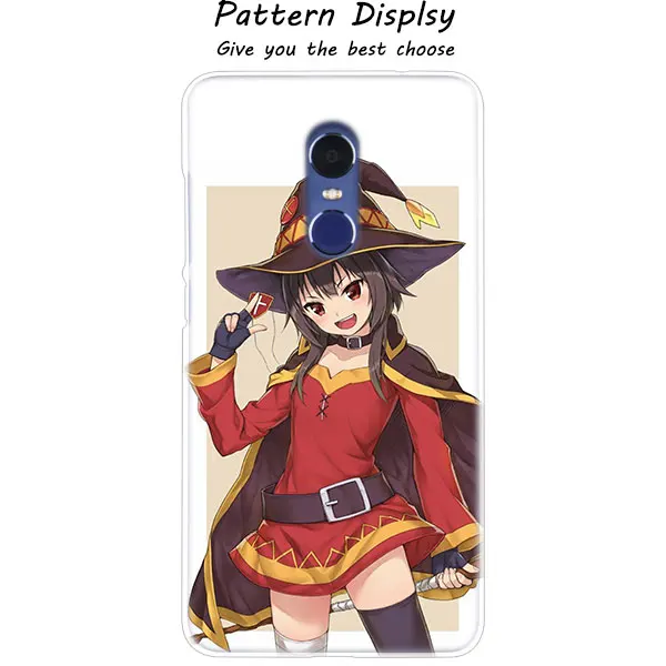 Модный прозрачный чехол MLLSE с аниме Konosuba Megumin для Xiaomi Play Rdemi S2 3S 4A 5A 5Plus 6A Pro Note 6 5A 4X4 7 - Цвет: 07