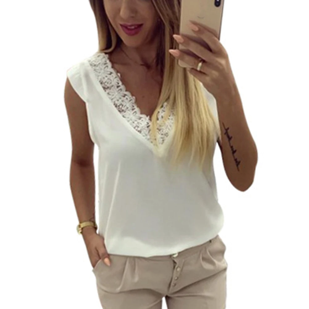 

Женский жилет без рукавов, однотонный летний топ с глубоким V-образным вырезом и открытой спиной, 2019