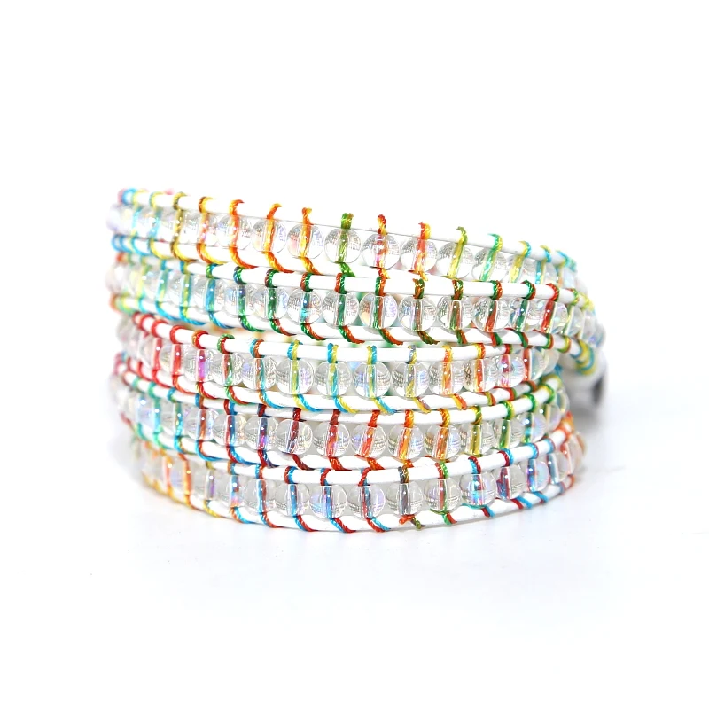 2019 ручная работа яркие веревочные рандомные браслеты для женщин бохо 5 нитей