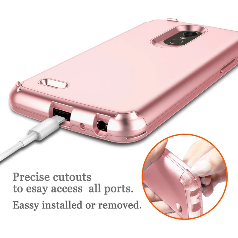 3 в 1 Гибридный противоударный военный защитный чехол для LG G6 XPower K3 K4 K8 K10 Прочный