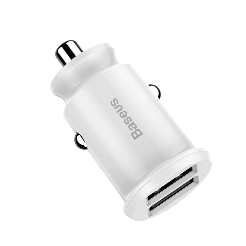 Мини Автомобильное зарядное устройство, 2 USB порта, прикуриватель, адаптер питания, быстрая зарядка, автомобильное стильное зарядное устройство для iPhone/3,98