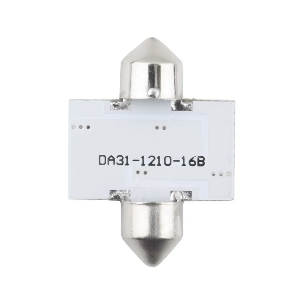 16 SMD СВЕТОДИОДНЫЙ 1210 31 мм автомобиль теплый белый внутренний светильник лампа AC/DC 12 V C5W лампочка габаритов Прямая