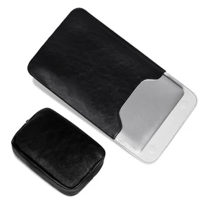black sets Чехол для Xiaomi 15,6, женский и мужской чехол из искусственной кожи, чехол для ноутбука, сумка для Macbook Air Pro retina 11, 12, 13, Mac book 15 touch bar - Цвет: black sets
