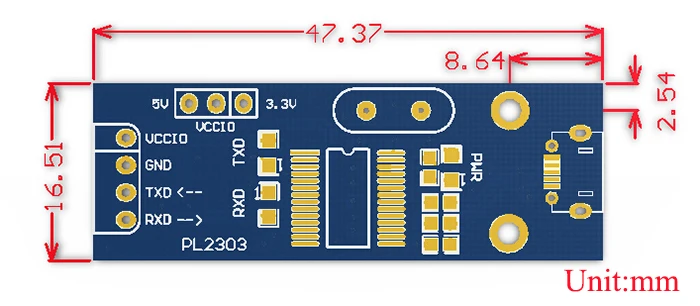 

PL2303 USB UART Board (micro) USB TO UART USB micro connector PL2303TA onboard Supports windows 10 /XP/7/8/8.1