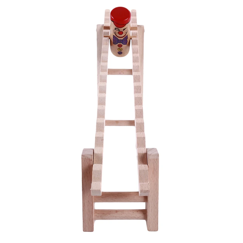 

Wooden Colorful Flip Head Clown Gravity Game Toys For Children Creative Building Wooden Blocks