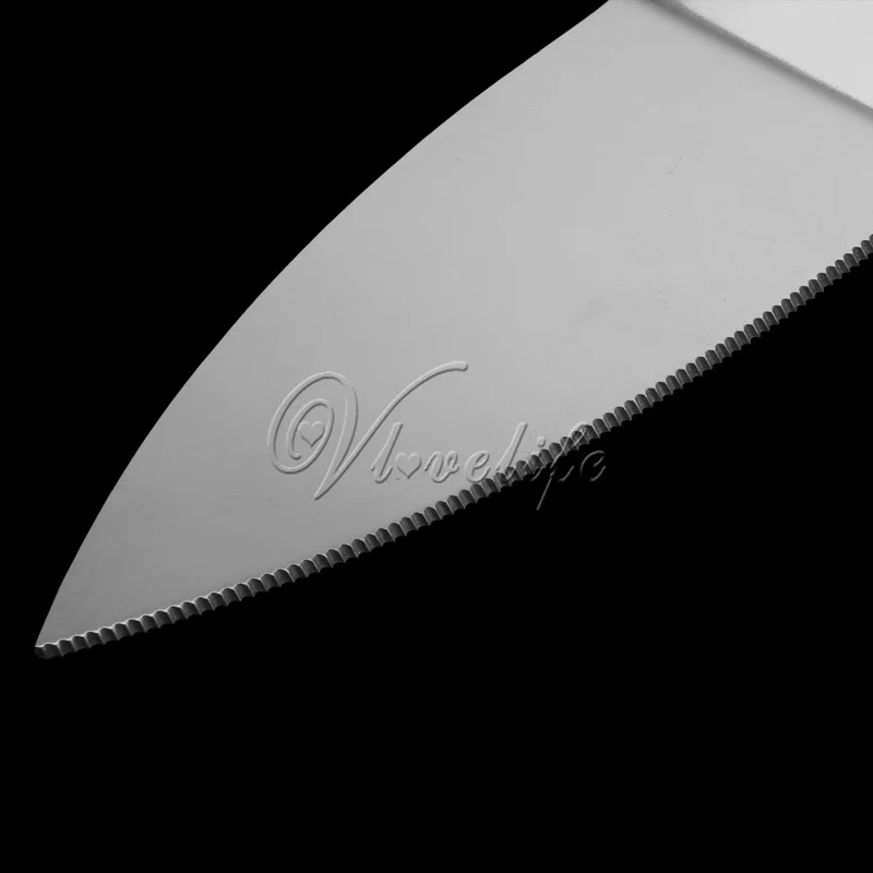 Набор ножей для свадебного торта с белыми бабочками нержавеющая сталь резак