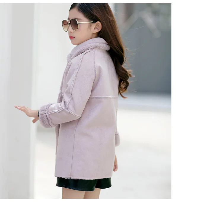 Fashion Girl Coat Wool Blends For Girls Jackets Classic Parkas Thick Winter Warm Children Outerwear Clothes Kids Clothing Q2073 |