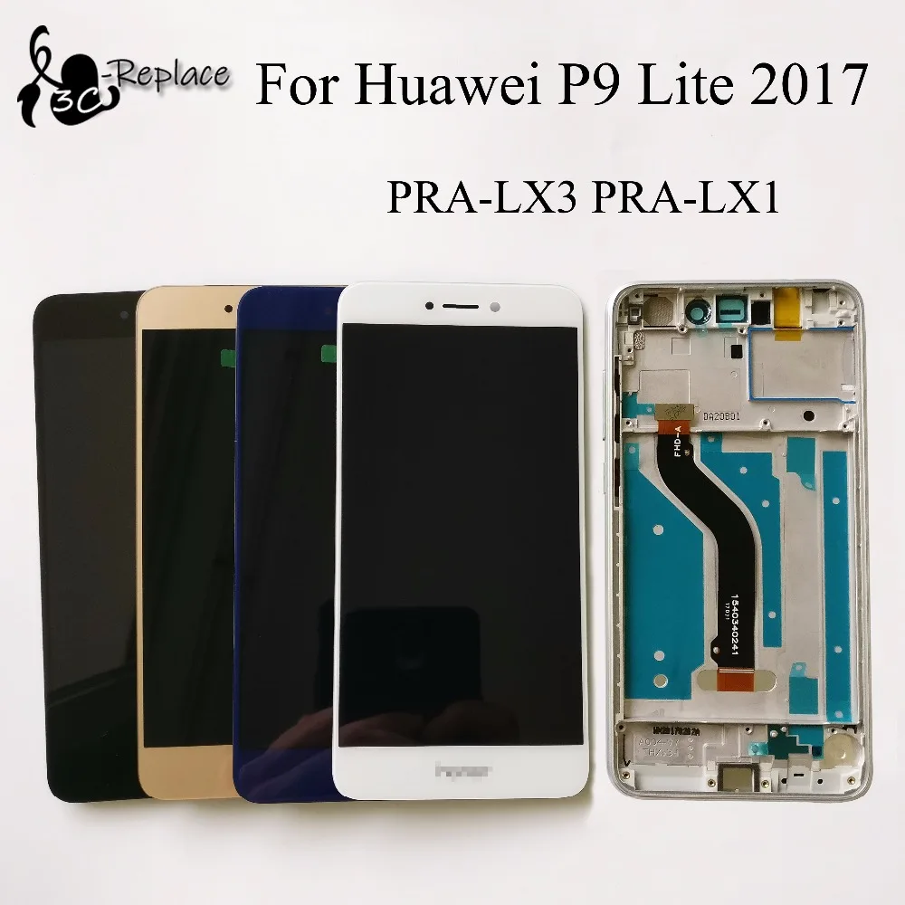 100% тестирование 5 2 дюймов для Huawei P9 Lite 2017 PRA LX3 LX1 ЖК дисплей сенсорный экран