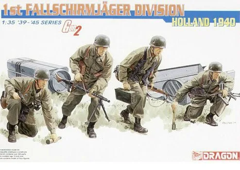Дракон модель 6276 1/35 WW II Немецкий 1-й Fallschirmjager(голландский 1940) 2nd Gen 4 фигурки набор пластиковых моделей
