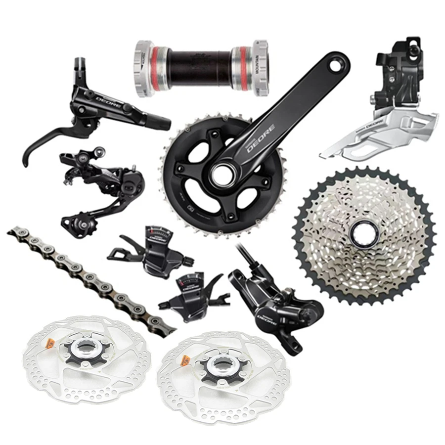 Новый SHIMANO Deore M6000 2x10 скорость MTB горный велосипед полный набор W/дисковый тормоз