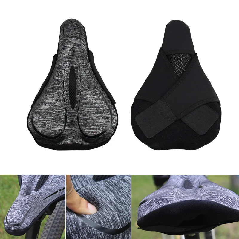 Горячее мягкое велосипедное седло Подушка с эффектом памяти велосипедная Чехол