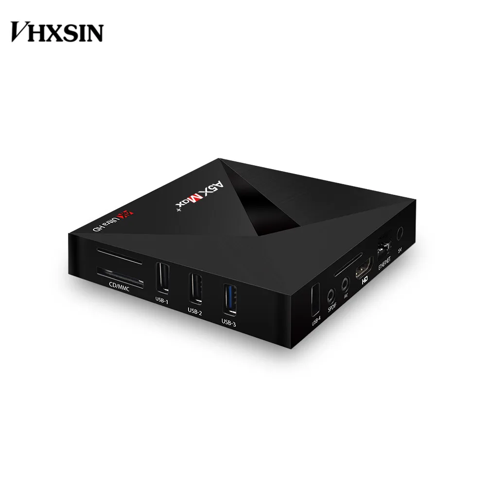 Vhxsin A5X MAX PLUS Smart Android 9 0 ТВ коробка RK3328 4 K VP9 г 32 Мини ПК DLNA Miracast беспроводной доступ в