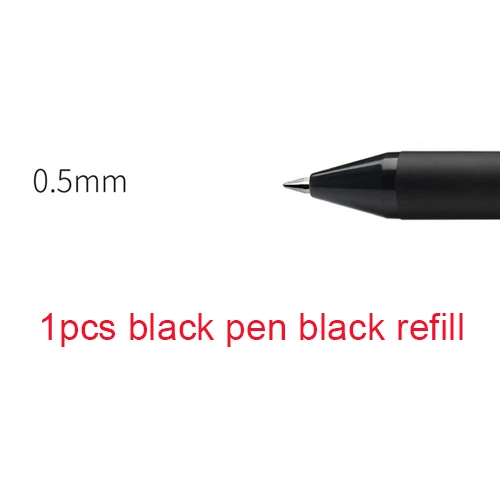 1pcs black refill Xiao mi KACO 0,5 мм роллер mi Signing P E N Gal чернила для гладкого письма прочные цветные заправки дополнительно 1 шт. в розницу - Цвет: 1pcs black refill