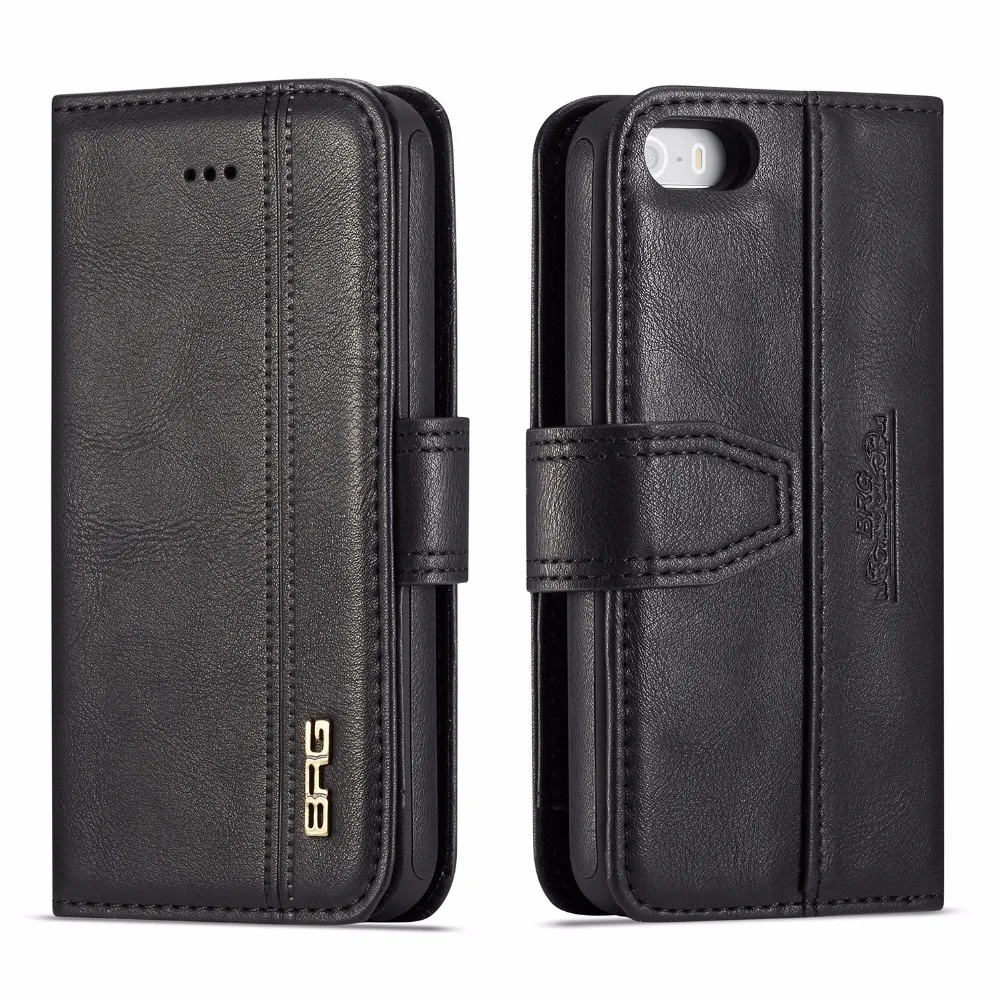 New Magnetic Flip Leather Case For iPhone 5S SE 6 6S 7 8 Plus X XS XR MAX Wallet for Samsung S10 S9plus S10+ |