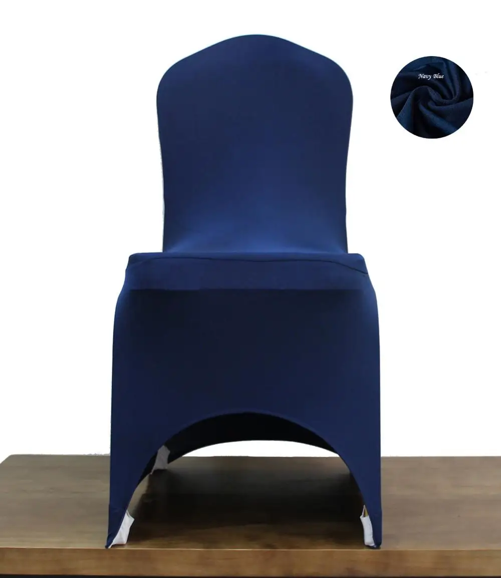 Arch navy blue Meijuner универсальные блестящие лайкра стрейч на стул чехлы из спандекса чехлы для стула для свадьбы рождественской вечеринки декор - Цвет: Arch navy blue