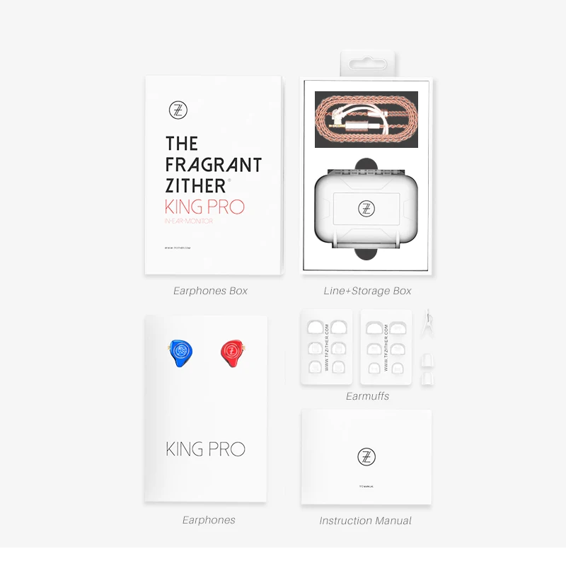 Ароматные Zither/ KING PRO шейные HIFI наушники-мониторы TFZ спортивные Hifi наушники бас