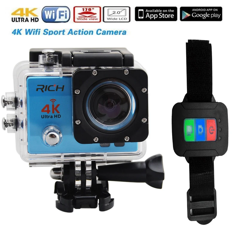 Экшн камера SJ8000R 4K/30fps 1080P/60fps 720P/120fps 2 0 &quot170D Водонепроницаемая мини на шлем 10