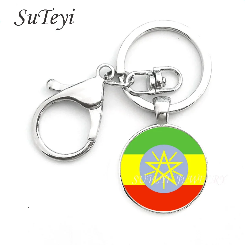 Модный брелок ручной работы в Алжире египетском национальном эфиопском флаге