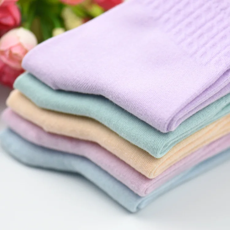 Женские модные носки из 100% хлопка в корейском стиле удобные милые карамельные