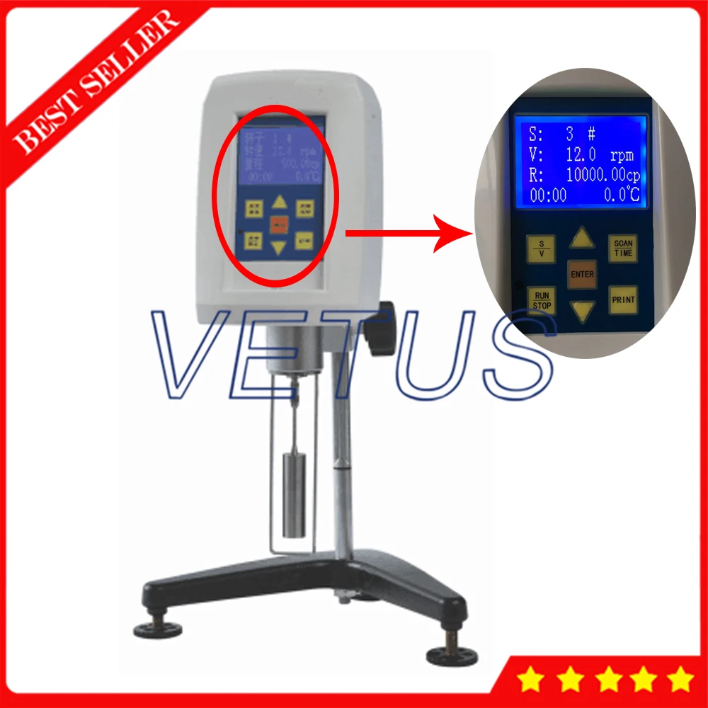 Портативный цифровой ротационный вискозер с 1 до 6000000 мпас для масляной краски