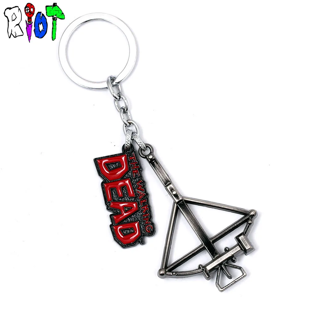 Ходячие мертвецы дарил Диксон брелок Dead logo арбалет и письмо эмаль винтажная