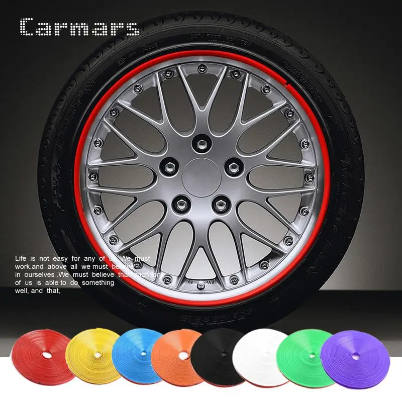 8 метров/рулон х Универсальный автомобильный мини обод для шин защитное кольцо