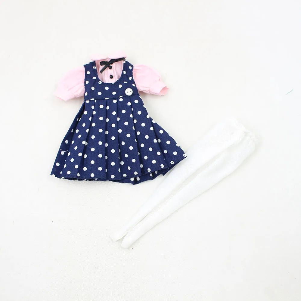 like the picture Blyth кукольный костюм, головной убор, носки, юбки, рубашки, подходит для нормального Azone joint body 1/6 icy doll - Цвет: like the picture
