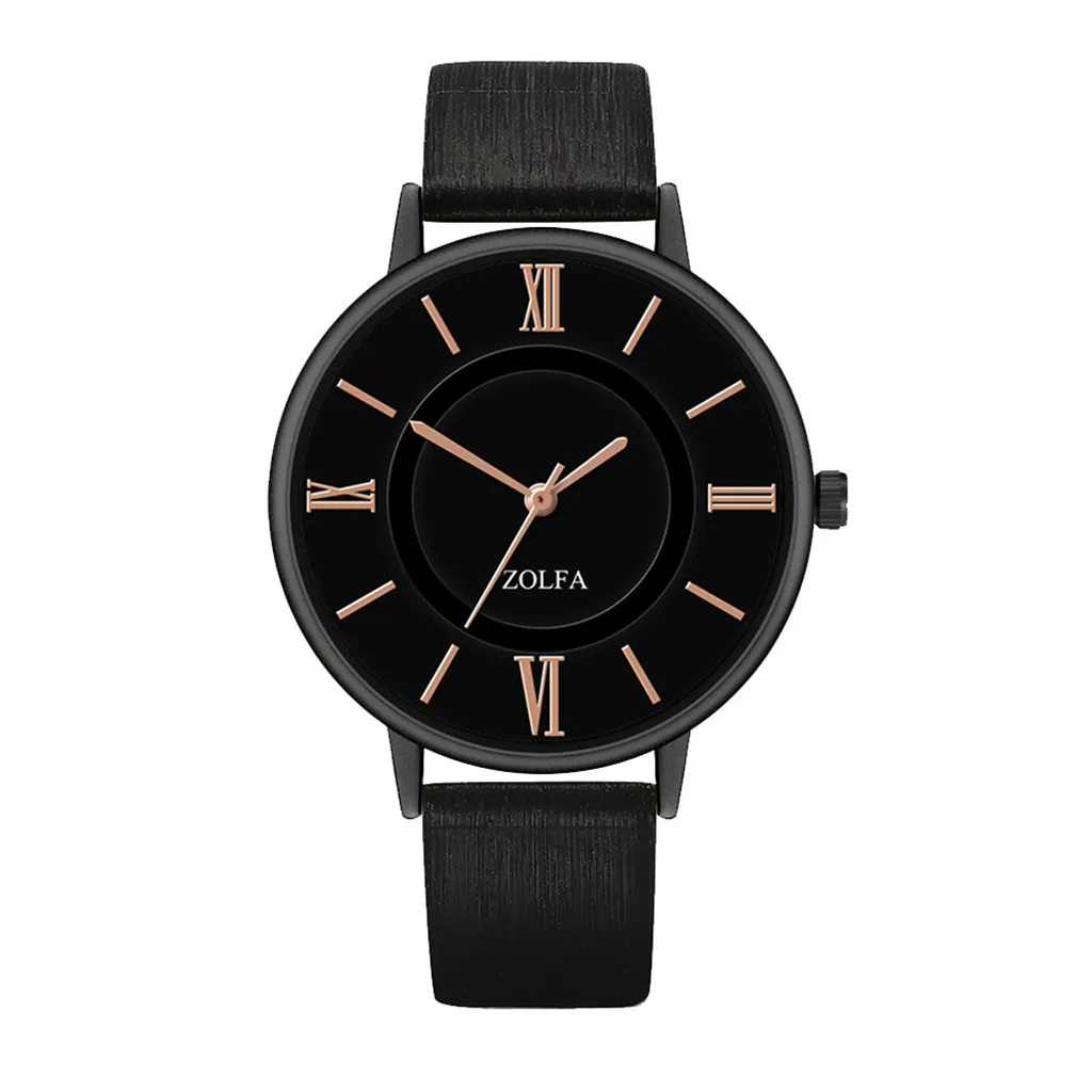 Женские кварцевые часы с кожаным ремешком простые деловые Прямая поставка Wd3