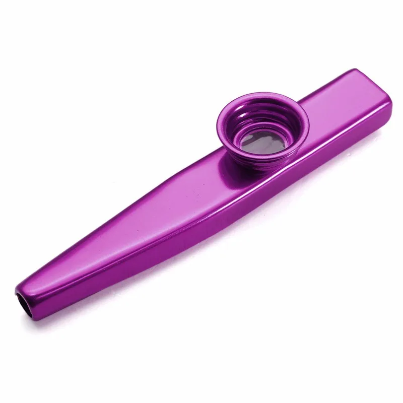 Простой дизайн легкий kazoo алюминиевый сплав металл для гитара музыкальный инструмент для любителей музыки 4 цвета опционально