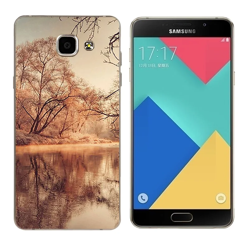 Чехол для Samsung Galaxy A7 2016 A710 A710F A7100 с принтом большого пистолета мягкий чехол из ТПУ |