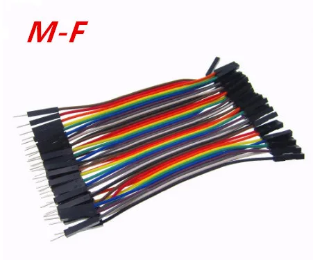 

1lot=40pcs/lot 10cm 2.54mm 1pin feMale to Male jumper wire Dupont cable