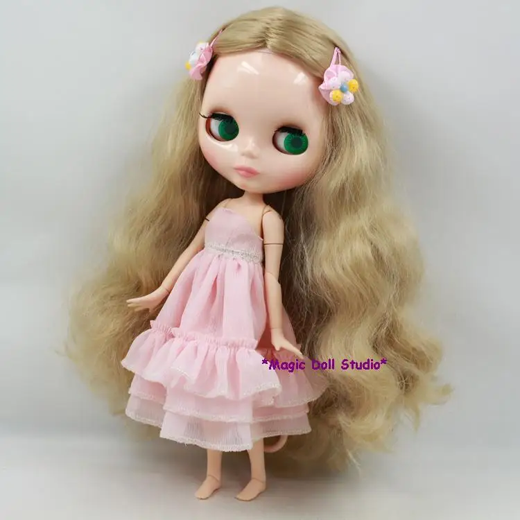12 дюймовая кукла BJD NeoBlythe светлая кудрявая длинная хиар Обнаженная Blythe