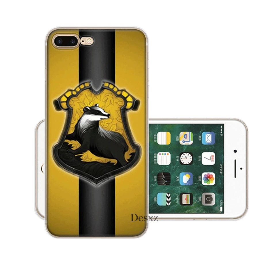 Чехол Hogwarts Hufflepuff для iPhone 6 6s 7 8 Plus 11 Pro X XS Max 5 5S SE |