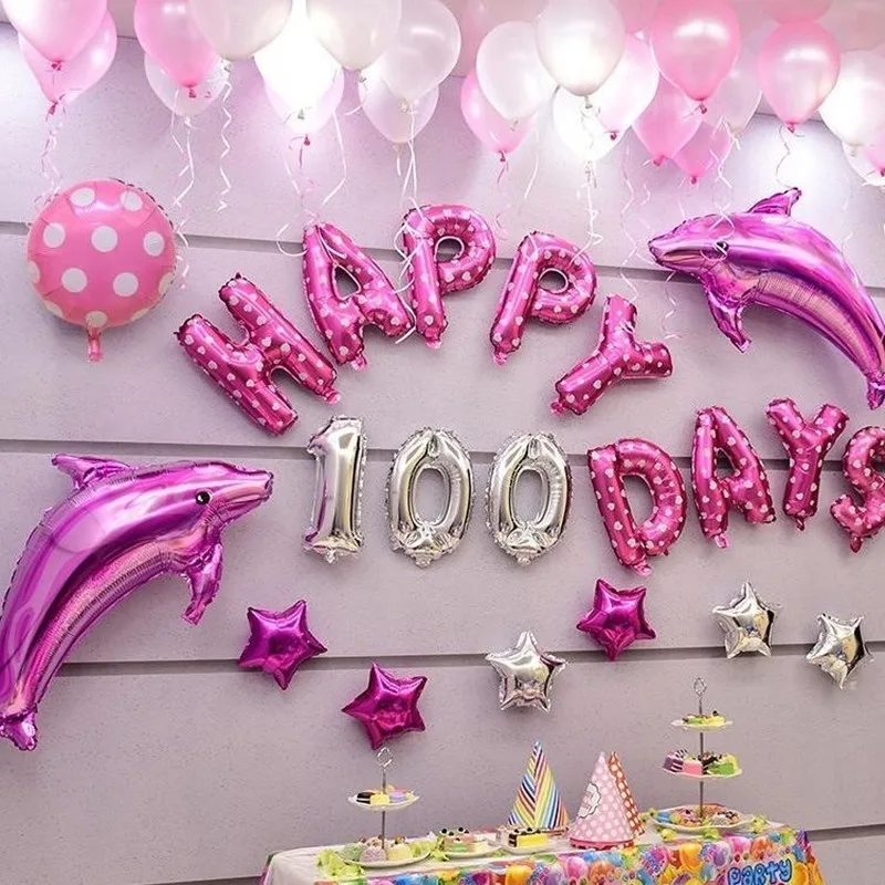 1 шт. Дельфин алюминиевая фольга шары для свадьбы и дня рождения вечерние