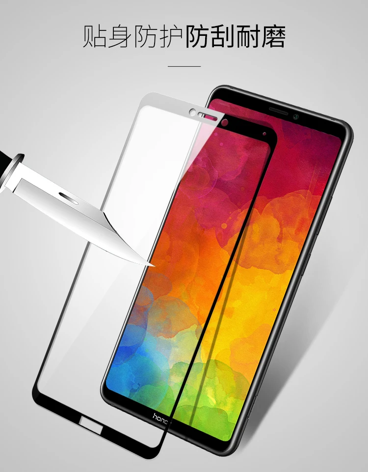 Закаленное стекло с полным покрытием для Huawei Honor Note 10 2 шт. защитная пленка экрана