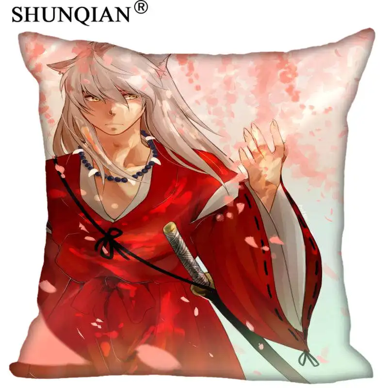 Новые Горячие Пользовательские Inuyasha квадратные Наволочки на молнии модные наволочки на заказ наволочки декоративные наволочки 40x40 см - Цвет: Pillow Case