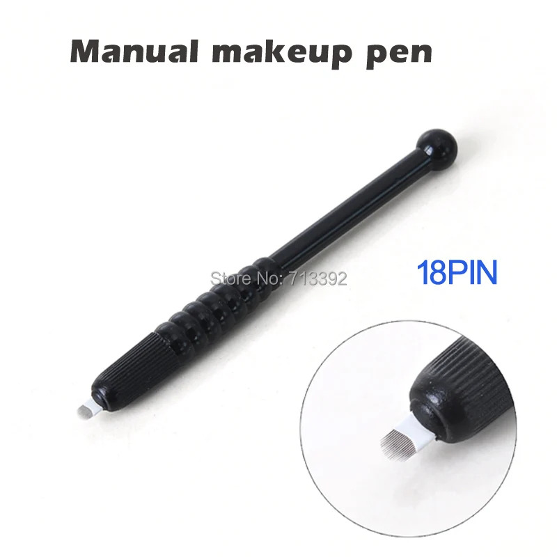 

10pcs High Qianlity Disposable Manual Microblading Pen With 18 Pin Blade Needle