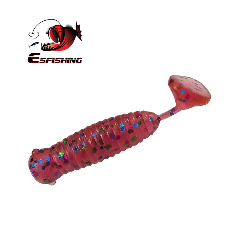 Esfishing Высококачественная приманка акция рыболовные приманки Мягкая I Grub 10 шт. 45 мм