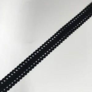 12mm black 5mts Горячее предложение! Распродажа! 5 метров 1,2 см до 4 см ширина черные аксессуары для одежды кружевной материал эластичный шитье кружева отделка ленты ожерелье - Цвет: 12mm black 5mts