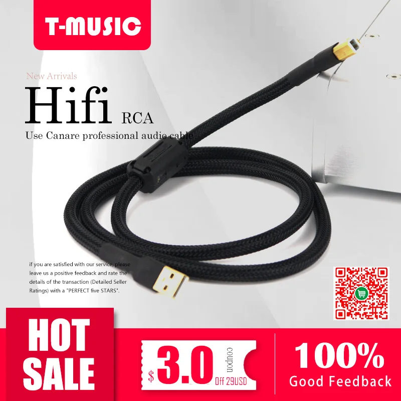 USB кабель Hi Fi типа 1 шт. для DAC AMP 0 5 м/1 м/2 м|hifi usb cable|usb hifi cabledac cable |