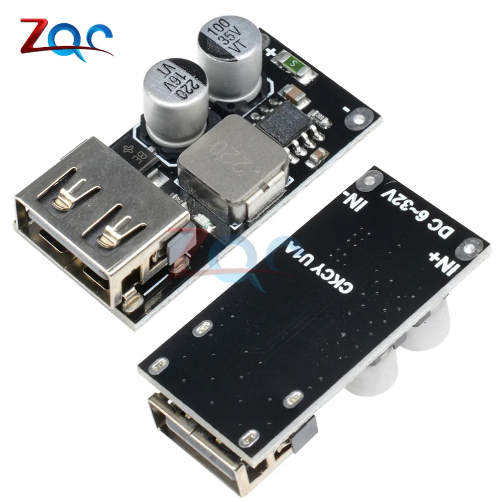 Понижающий преобразователь USB QC3.0 QC2.0 зарядный модуль постоянный ток 6 32 В 9 12 24