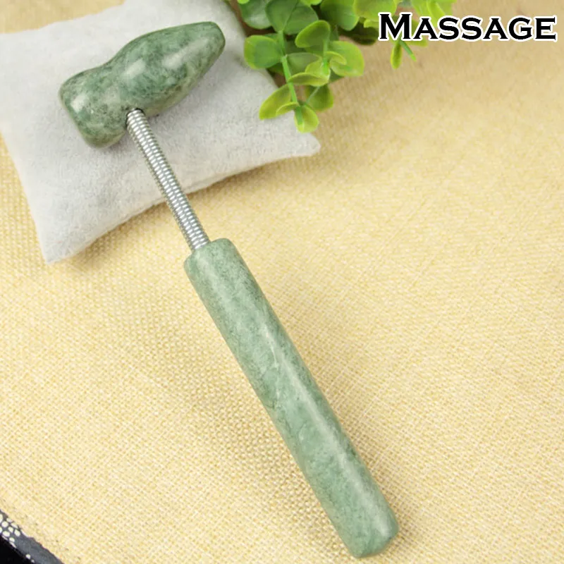 Нефритовый роликовый омолаживающий массажер для лица роликовая терапия против
