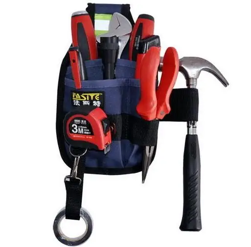 3-карманный Профессиональный электрик сумка для инструментов поясная Рабочая