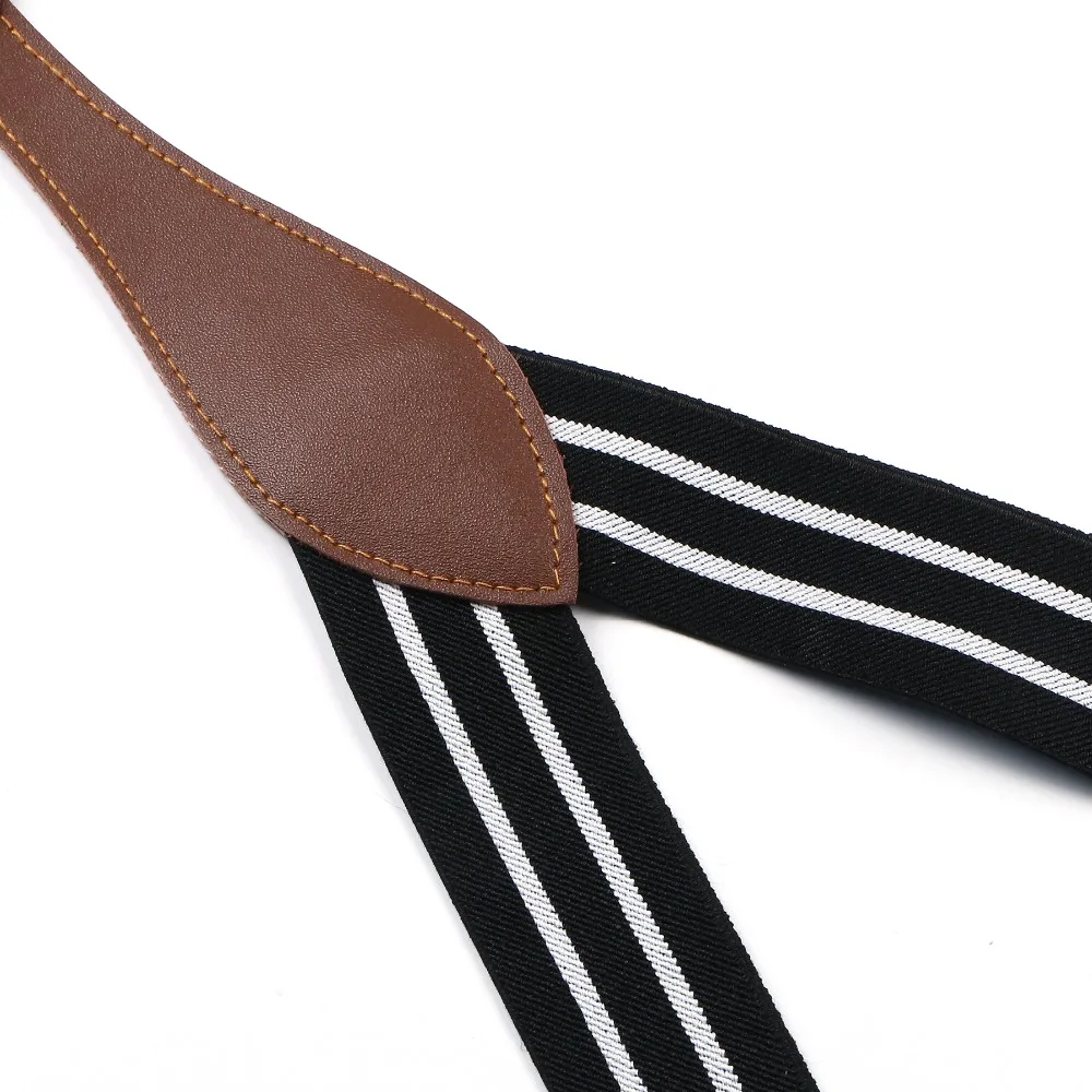 Мужские Регулируемые Эластичные подтяжки унисекс с геометрическим узором