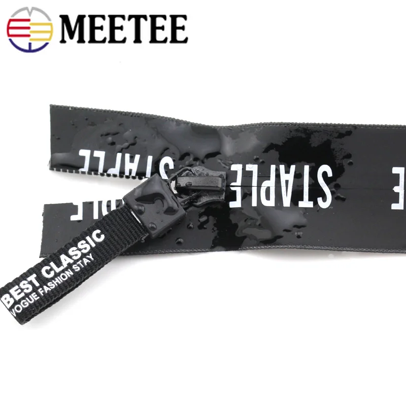 Meetee 2 метра 3#5# невидимая обратная нейлоновая катушка водонепроницаемые молнии для рюкзака обувь куртка DIY Швейные аксессуары катушка молния
